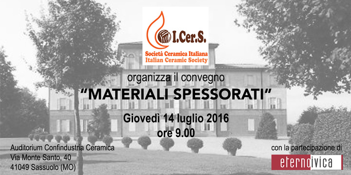 MATERIALI SPESSORATI • July 14, 2016 • Sassuolo (MO) MATERIALI SPESSORATI • July 14, 2016 • Sassuolo (MO)