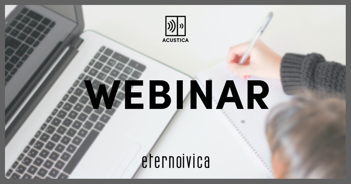 Nuovo Webinar in materia di acustica Nuovo Webinar in materia di acustica