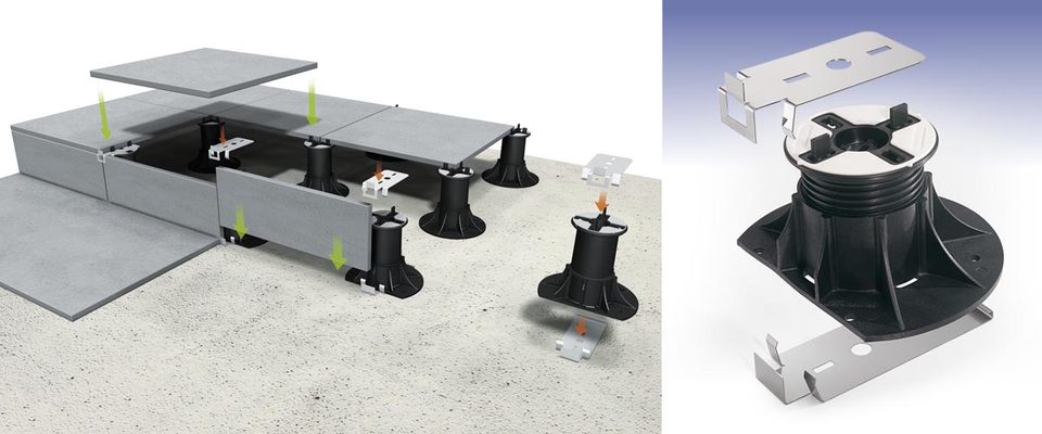 Tyroler 2 in 1 Tira Acqua & Scopa in Silicone per Pavimenti | Testa di 41